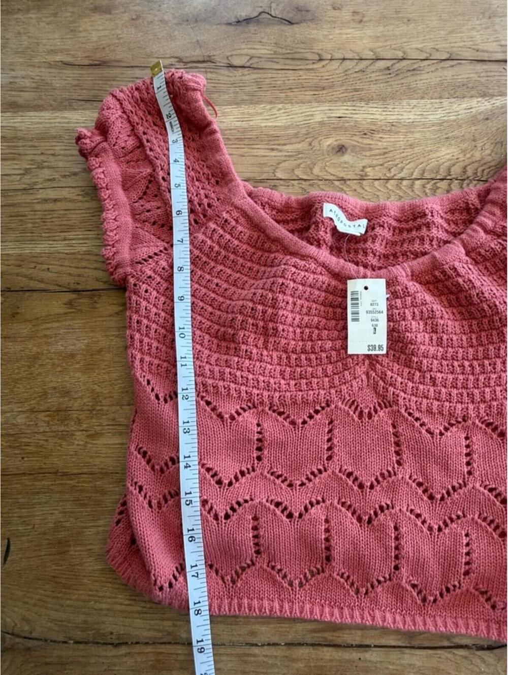 Aeropostale Womens Crochet Knit Sweater NWT Size Large - Picture 2 of 4